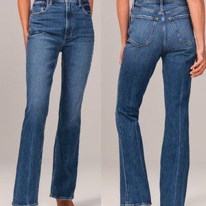 Abercrombie Ultra High-Rise Vintage Flare Jean Dark Wash (26R)